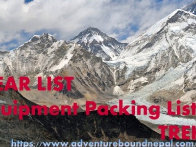 Recommended gear and equipment list for trekking in Nepal